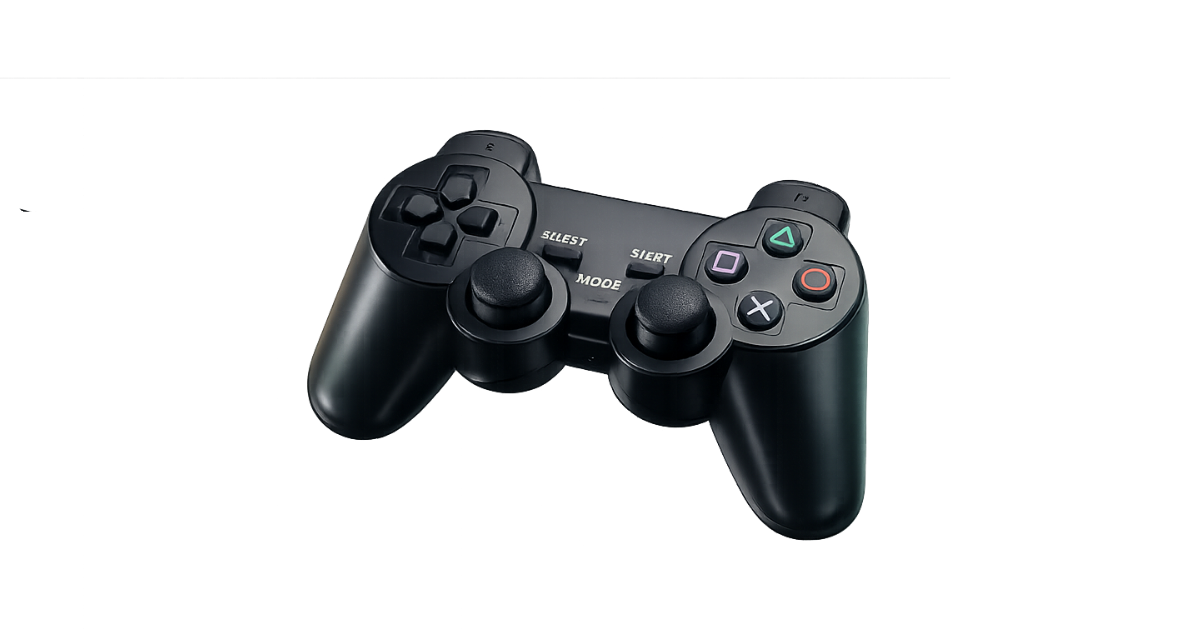 Control para videojuegos mostrado en la fotografía del producto